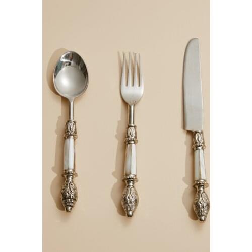 Cutlery Set Stainless Steel Dinner Knife Fork Spoon Set Dinnerware Set Kitchware Supplies