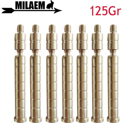 12pcs Archery Copper Connect Copper Balance Weight Screw Thread Insert Fit ID 6.2mm Arrow Shaft Hunting Arrow Accessories
