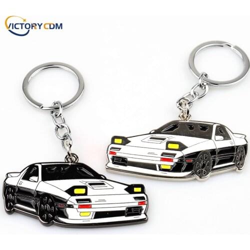 Metal Car Model keychain JDM Car Styling Key Ring Exquisite Gift For Nissan GTR Double sided