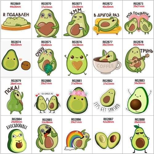 Flatback Charms Avocado Resin for Accessories 30pcs/lot DIY Decoration Crafts R0286 R0287 R0288