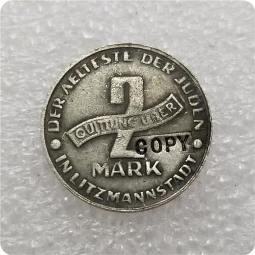 Poland : 2 MARK 1943 GETTO Juden COPY