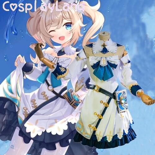 Hot Game Genshin Impact Barbara Cosplay Costume Girls Carnival Halloween Costumes Women Lolita Dress Sweet Uniform Japan Outfit