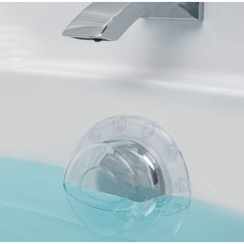 PVC Bath Overflow Drain Cover Anti-overflow Bathtub Tray Stopper Add Extra Inches Water for Tub Warmer