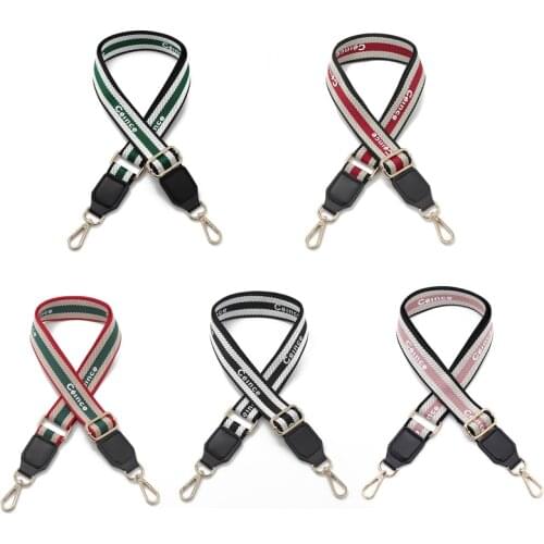Widened Female Bag Strap Diagonal Shoulder Strap Personality Canvas National Wind Single Diagonal Shoulder Strap Accessories