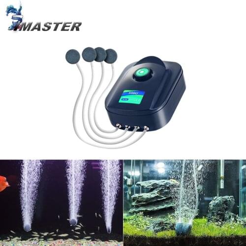 SOBO High Power 8w 12w Fish Tank Oxygen Air Pump Fish Aquarium Air Compressor Adjustable Air Flow Oxygen Pump For Fish