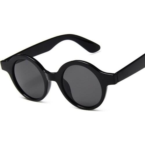 Vintage Round Frame Women Sunglasses Metal Hinge Prince Lens Retro Eyeglasses Men Outdoor Driving Glasses