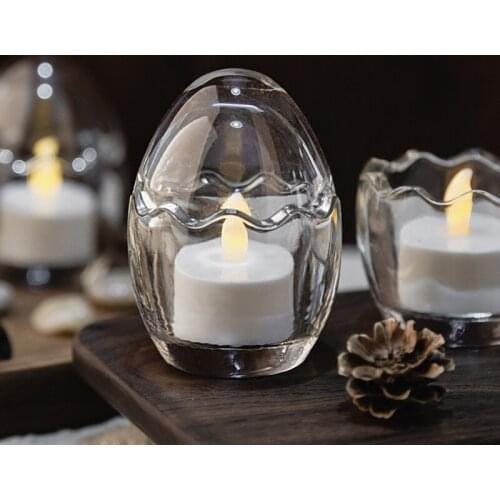 Modern Small Candle Holders Glass Stand Tealight Candlestick Wedding Candle Holders Table Cup Portavelas Centerpieces AD50CH