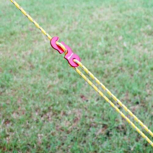 4Pcs Reflective Wind Rope with S-Shaped Hooks Buckle for Outdoor Camping Hiking Survival Parachute Cord Lanyard Tents Rope Strap
