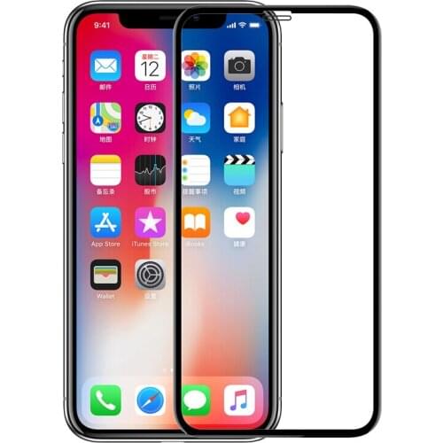 Smartphone 9H HD Full Glue Tempered Glass for Apple iPhone X XR Xs Max 6 6S 7 8 PLUS Protective Film Screen Protector cover