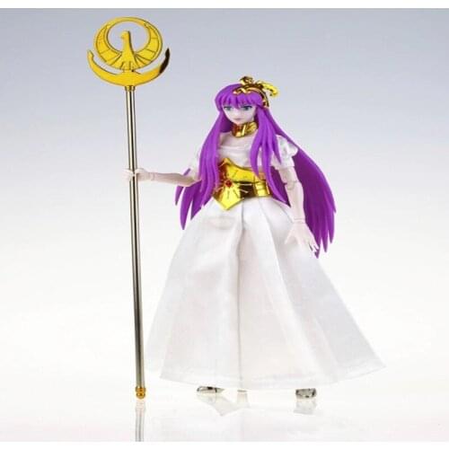 Gold Cloth In Stock Greattoys Anime Oce Athena Saori Kido EX Cloth Myth New Ver Casual Cloth Action Figure Toy Gift