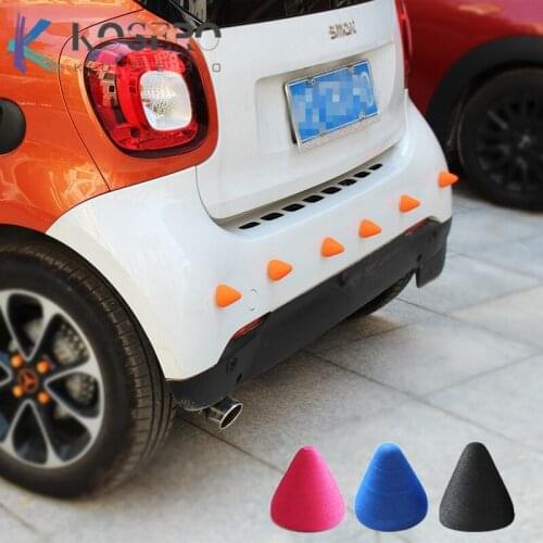 2pcs Anti-collision protection tail car 3D stereo sticker For smart Fortwo 453 451 anti-track car shape small thorn accessories