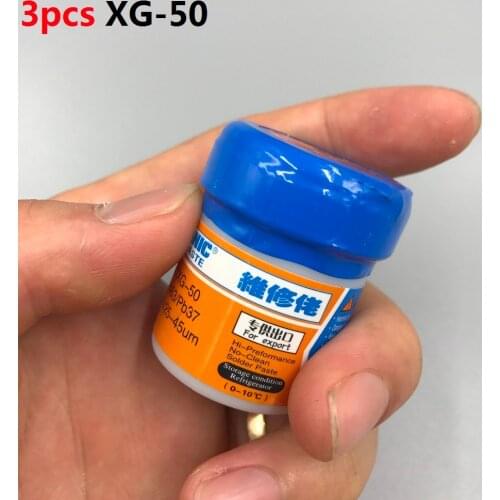 3pcs New packing for MECHANIC MCN-300 Solder Paste tin cream Flux Paste Sn63/Pb37 25-45um XG-500 (XG-50)
