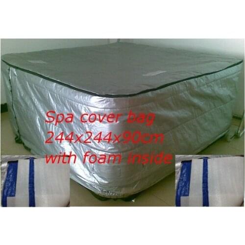 Spa cover bag with foam inside size 244 x 244 x 90cm / 213x213x90cm hot tub bag and spa cap avaliable for any size,shape