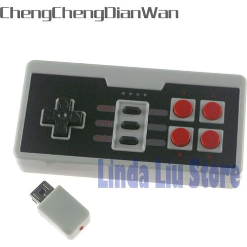 ChengChengDianWan Wireless Plug and Play Gaming Controller for NES with 4 Buttons Controller With wireless Receiver