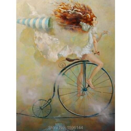 Oil Painting Hand painted Impression Figures Acrobatic Girl Ultra Modern Wall Art Picture Canvas Paintings Abstract