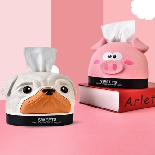 Cartoon Puppy Tissue Box Simple Home Dining Table Coffee Table Napkin Holder Pumping Box Living Room Home Products