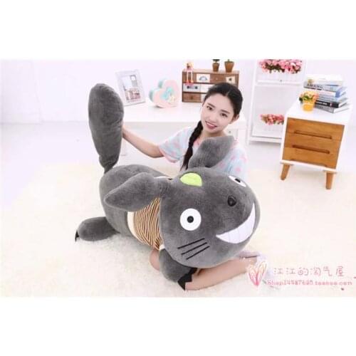 Creative stripes cloth prone totoro large 120cm plush toy hugging pillow Christmas gift h816
