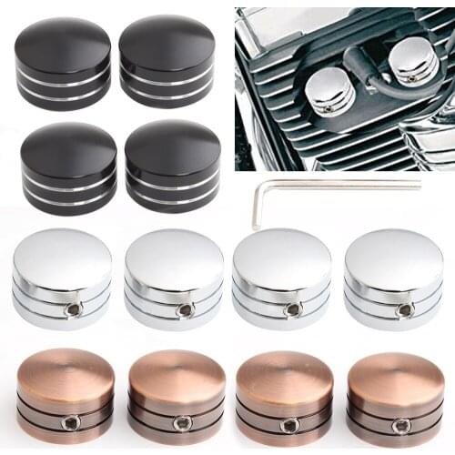 Motorcycle Spark Plug Head Bolt Cap Cover Head Bolt Topper Cover For Harley Twin Cam Touring Sportster 1200 883 1999 - 2017