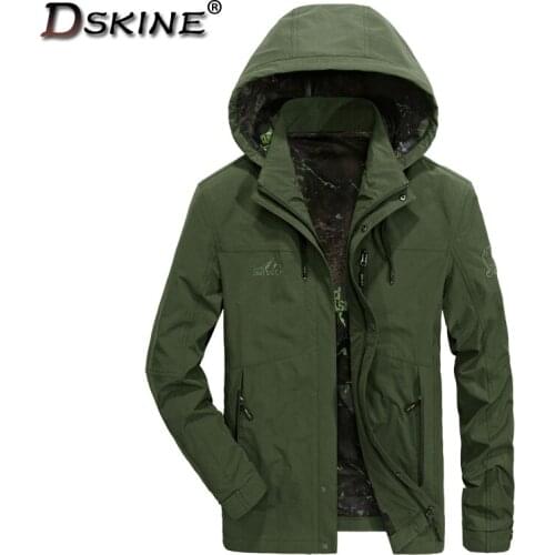 High Quality 2021 New Mens Zipper Jacket Autumn Casual Outdoor Keep Warm Windproof Hooded Jacket Men Fashion Slim Coat Jacket