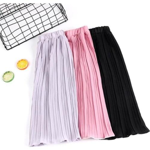 2021 Baby Girl Baggy Pants Wide Leg Plaid Slacks Pants baby Autumn Pink Cropped Trousers Flare Trousers