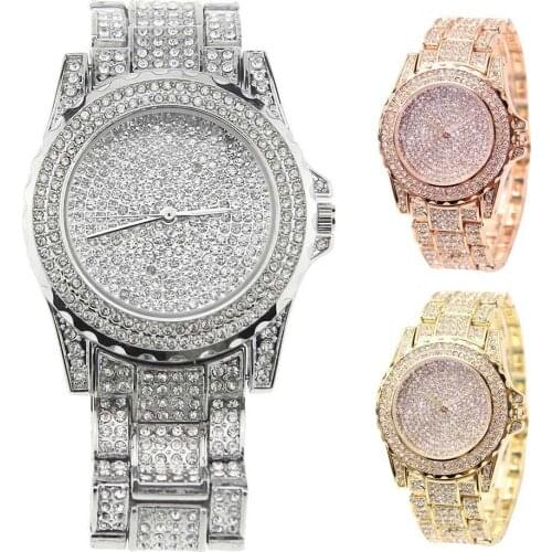 Fashion Watch Women Luxury Round Quartz Watch Wrist Watches for Women Shiny Gold Sliver Watches Wrist Watch For Ladies Gift