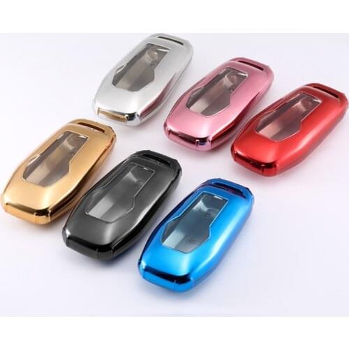 Soft TPU Car Fob Smart Key Cover Case Shell For Ford F-150 Mondeo Galaxy S-Max Explorer Ranger 2015-2018 Key Protection