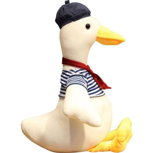 Cute Soft Plush Doll Toy Stuffed Hooded Gentleman Duck Animal Children Gift