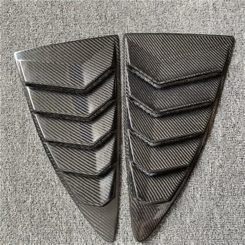 Persiana de ventana de cuarto trasero, Panel de alerón para Scion FRS Subaru BRZ Toyota GT86 2013-2019, pegatinas Carbon fibe