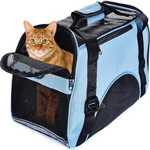 Cat Travel Carrier Bag, Comfort Portable Foldable Pet Bag Airline Approved for Dogs,Large Cats and Puppies Animal