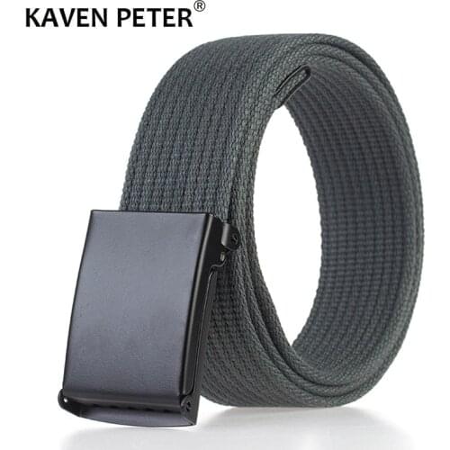 Unisex Military Belt Men Women Canvas Belts For Jeans Male Luxury Casual Straps Ceintures Outdoor Tactical Belt 3.8 CM Width