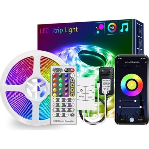 Fairy Lights LED Highlight 15m EU UK US Tuya WiFi Multi-color Smart Life App 24 V With Remote Control Alexa 24V 15 M Lamp Chain