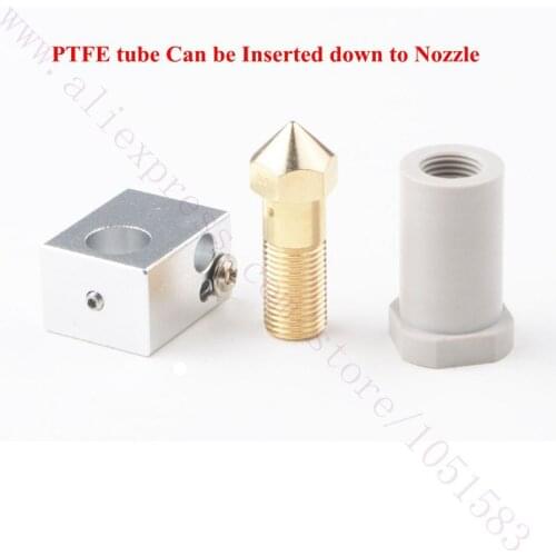 High Quality 3D Printer FDM Hotend M10 Nozzle w/Block PEEK Insulator for TMTCTW ZL400A-2 FDM 3D Printer