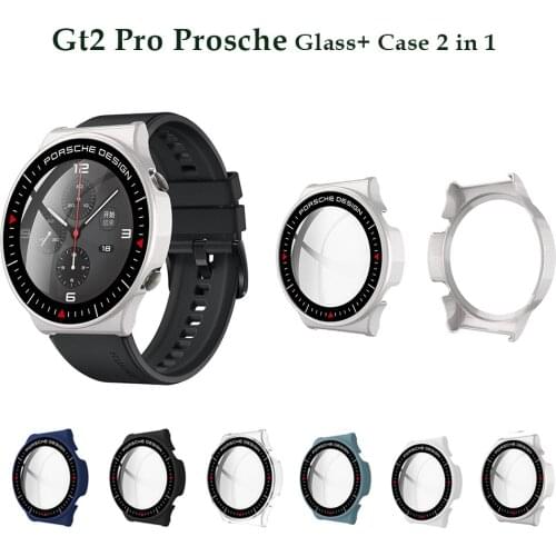 Screen Protector Case for Huawei Gt2 Pro/Porsche Case with Glass Cover Bumper for Huawei Gt2 Pro/Porsche Design Protector Film