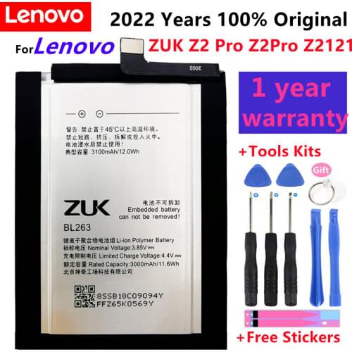 2021 new For Lenovo 3100Mah BL263 Original Battery Replacement for Lenovo ZUK Z2 PRO Z2pro Smart Mobile Phone