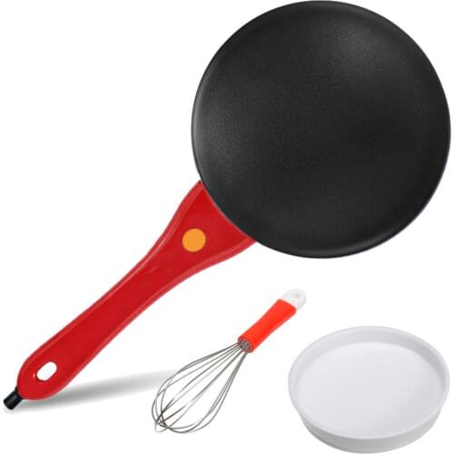 3Pcs / Set Kitchen Electric Griddle Pancake Baking Crepe Maker Frying Pan Pizza Machine Frying Pan