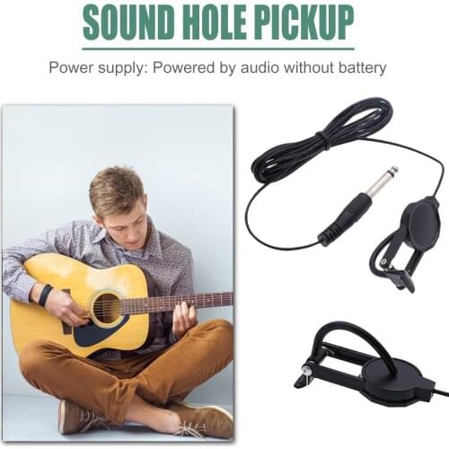 JD-01 Professional Clip-on Pickup for Acoustic Folk Guitar Ukulele Violin ect Musical Instruments Accessories Clip-on Pick-up