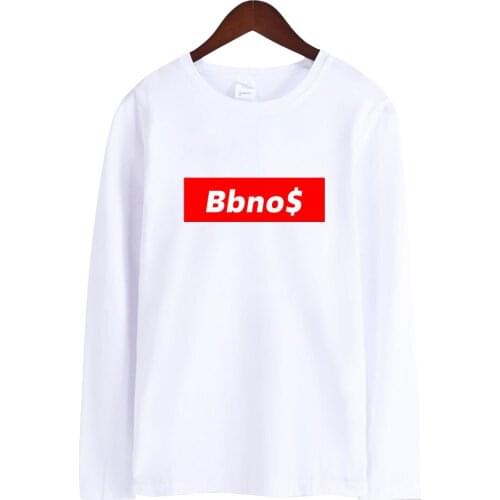 BBNO$ Merch Long Sleeve T-shirts Casual Trendy Style Tshirts Streetwear Tee Shirts