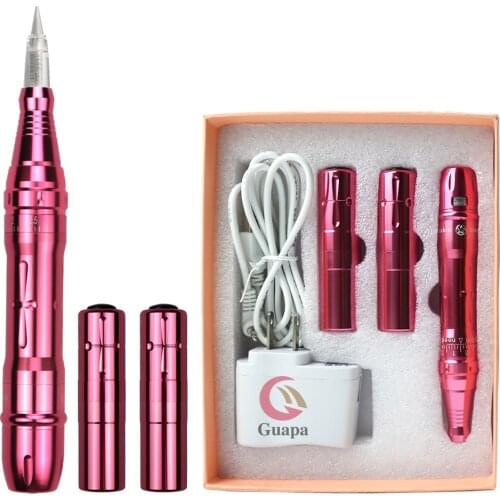 Wireless Microblading Machine Permanent Makeup Tattoo Pen for Ombre Powder Brows Microshading Eyeliner Lip with 2 Battery