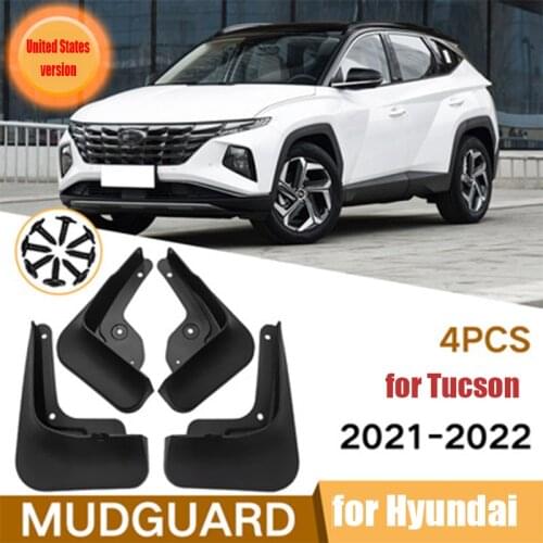 Mudguard PP soft plastic 4PCS mudguard anti-fouling and anti-dirty modified car exterior for Hyundai Tucson 2021-2022 CN5