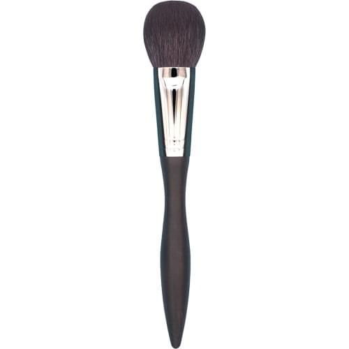 D072 Professional Handmade Makeup Brush Soft Saikoho Goat Hair Flat Contour Sculpting Brush Ebony Handle Make Up Brushes