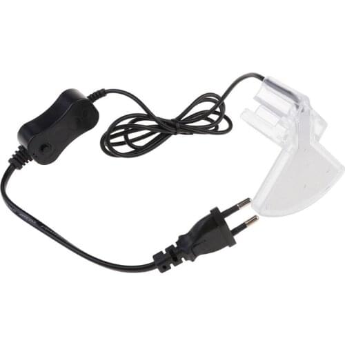 EU 100-240V LED Clip-on Fish Tank Aquarium Lighting Bulb White Light