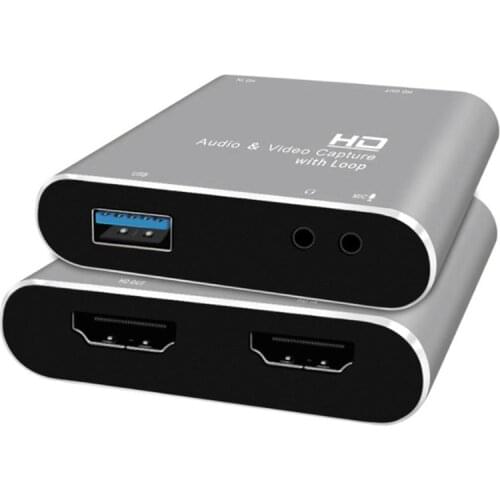 4K Audio Video Capture Card, USB 3.0 HDMI Video Capture Device, Full HD 1080P For Game Recording, Live Streaming