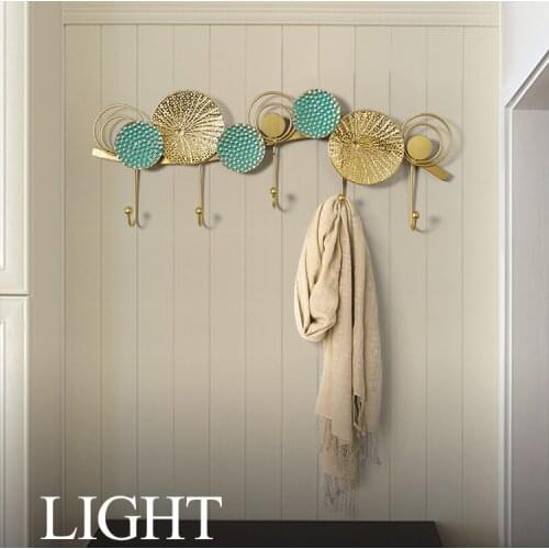 European style creative wall hanging coat rack on the wall row hook wall decoration hook of bedroom clothing store hat rack