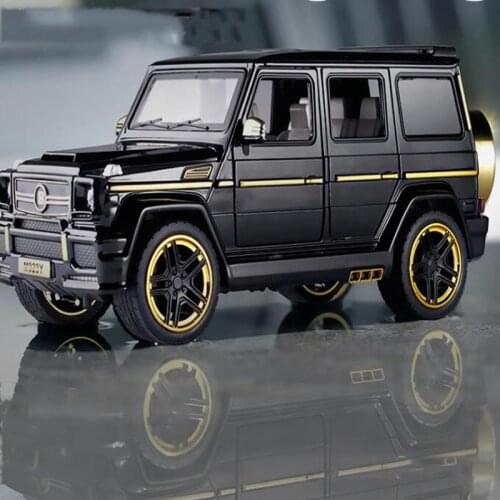 1:24 Die Casting Toy Car Model Metal Wheel SUV Simulation Sound And Light Open Door Sliding Toy Series Childrens Toy Gift