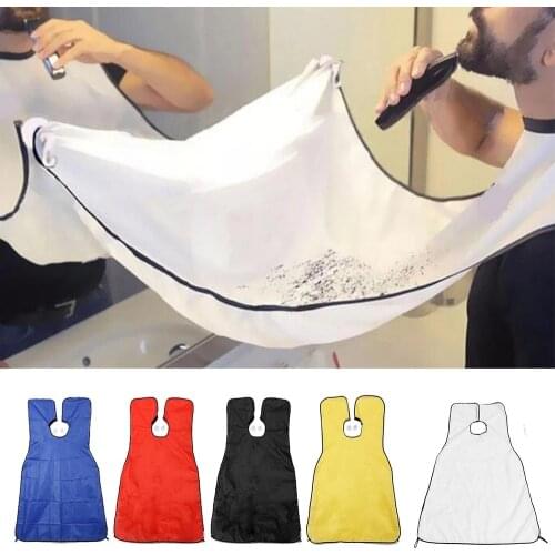 Man Bathroom Apron Black Beard Apron Male Hair shaving Apron Waterproof Floral Home Cleaning tondeuse barbe Protector Apron
