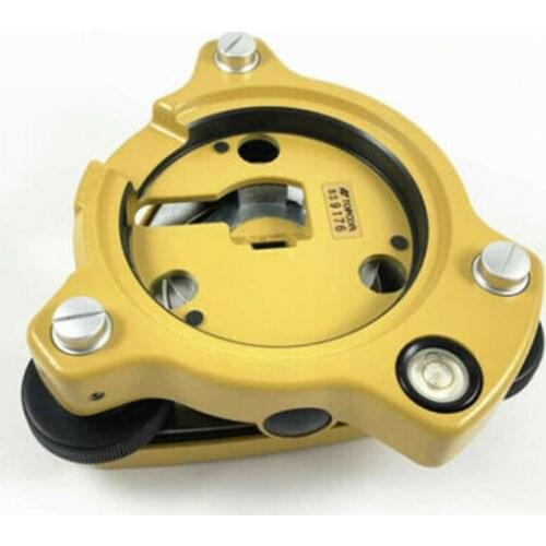 New Topcon Total Station Yellow Three-jaw Tribrach Without Optical Plummet