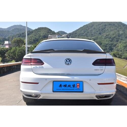 For Volkswagen VW New Arteon CC Spoiler 2018 2019 2020 2021 Real Carbon Fiber Material Car Rear Trunk Wing Accessories Body Kit