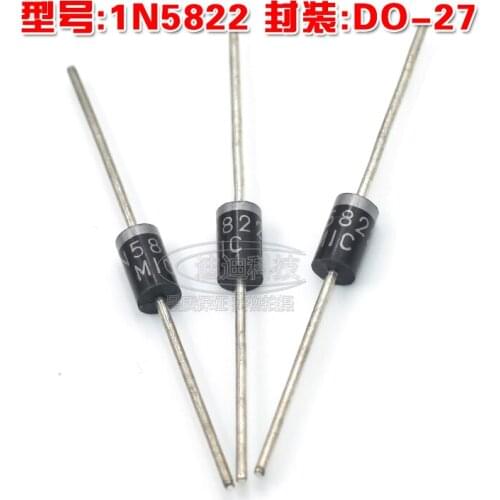 New 1N5822 DO-27 Schottky Diode Output 40V 3A IN5822 do-27 Straight