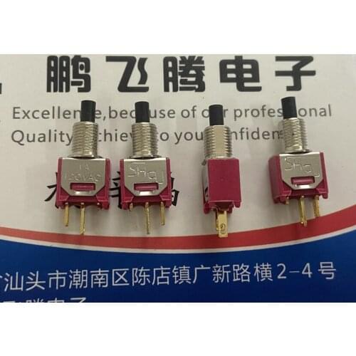 Original New 100% TS-22 mmini 2pin button self-reset key switch normally closed opening 4mm 1A