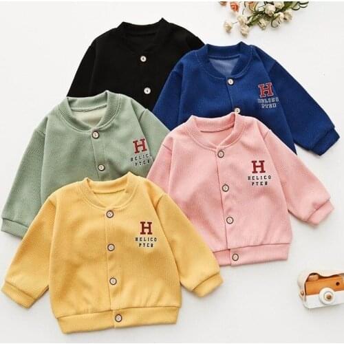 Autumn Kids Knit Sweaters Jackets Baby Boys Cardigan Sweater Infant Girls Costume Outerwear Bear Print Coat Childrens Clothing